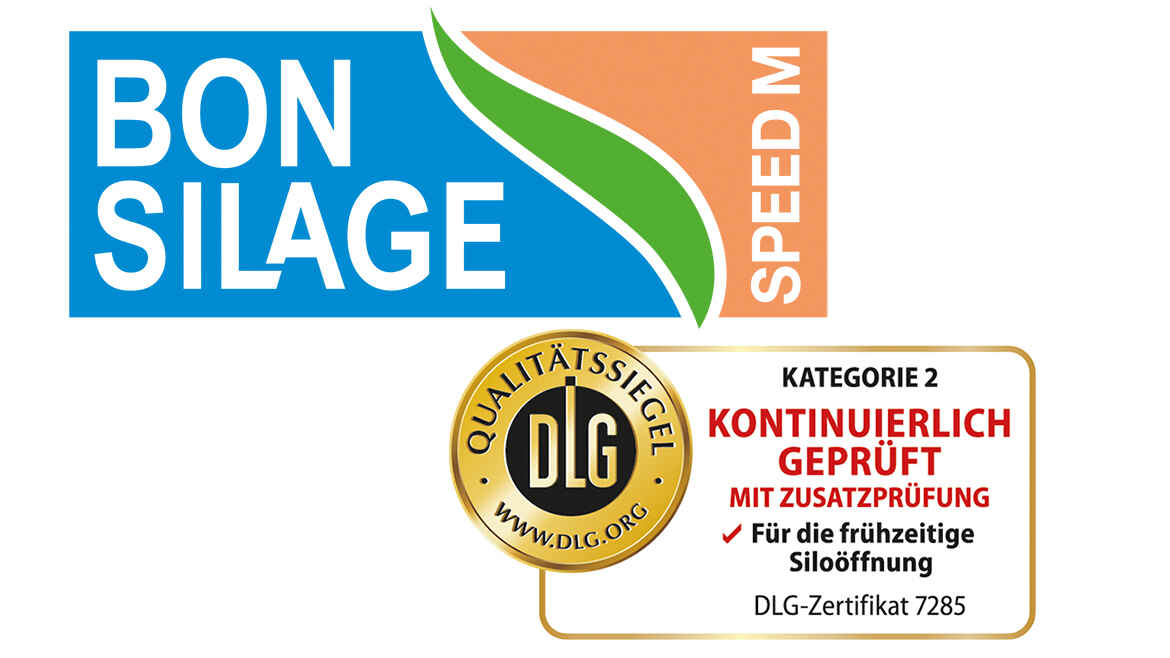 Logo Bonsilage M mit DLG-Qualitätssiegel